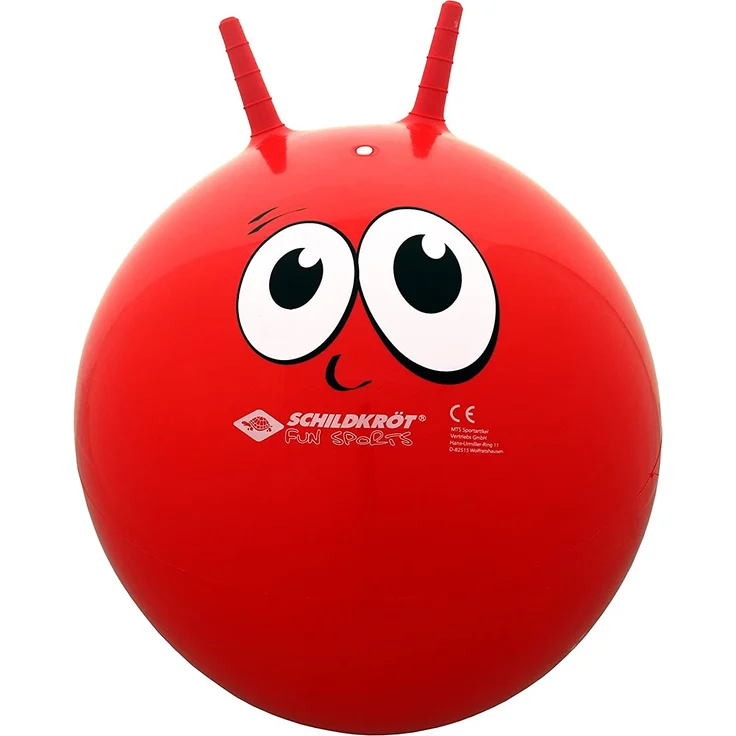 Schildkröt Funsports Hüpfball Jumpball Farbe rot im Karton sprungball Mit Griffen, M – Bild 1