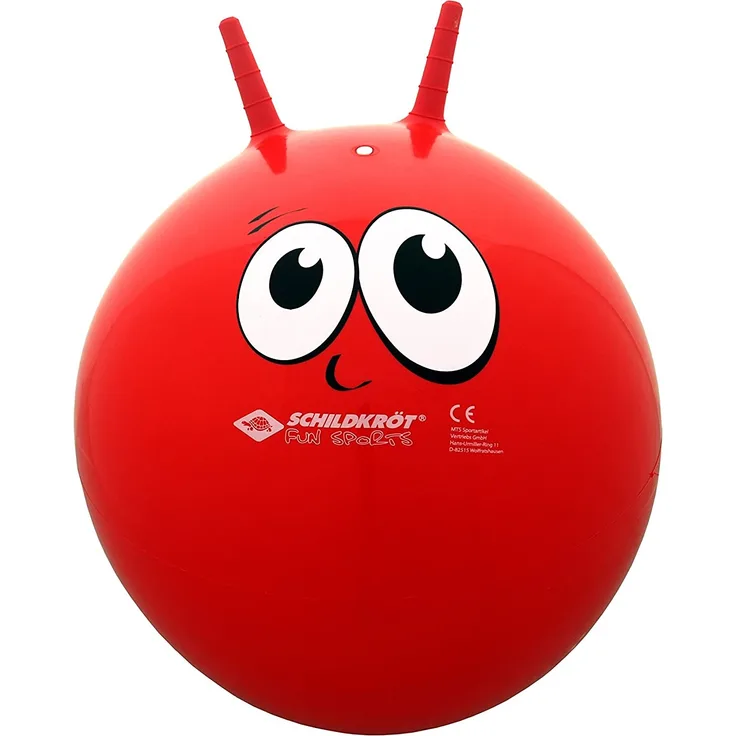 Schildkröt Funsports Hüpfball Jumpball Farbe rot im Karton sprungball Mit Griffen, M