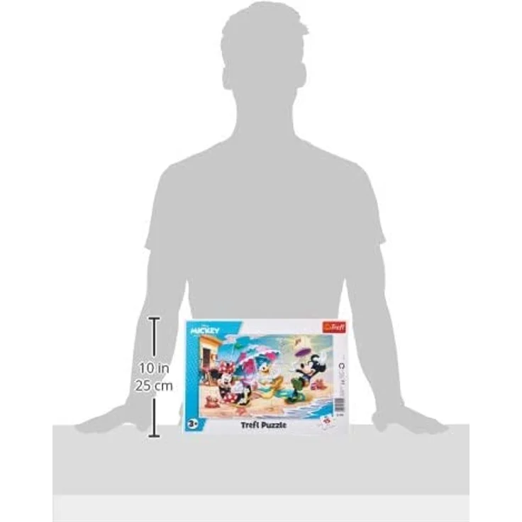 Trefl, Puzzle, Rahmenpuzzle mit Unterlage, 15 Teile, Strandspiele, für Kinder ab 3 Jahren – Bild 8