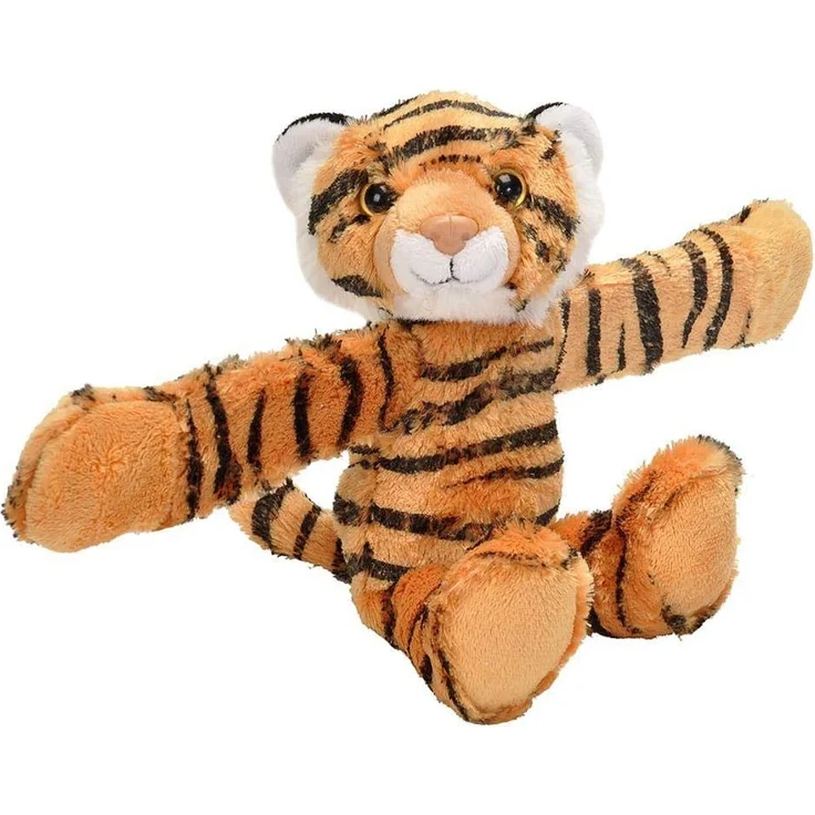 Wild Republic Huggers Schnapparmband Kuscheltier, Plüschtier, Tiger 20 cm – Bild 1
