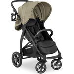 Hauck Buggy Rapid 4D / bis 25 kg / Schnell Faltbar / Sonnen Verdeck UPF 50 + / Gummiräder / Getränkehalter / Höhenverstellbar / Liegeposition / Leicht Abwischbar / Großer Einkaufskorb / Olive Grün