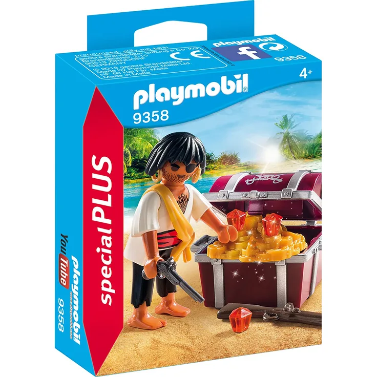 Playmobil 9358 - Pirat mit Schatzkiste Spiel