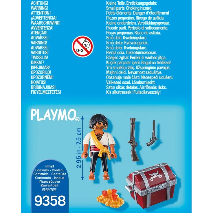 Playmobil 9358 - Pirat mit Schatzkiste Spiel – Bild 3