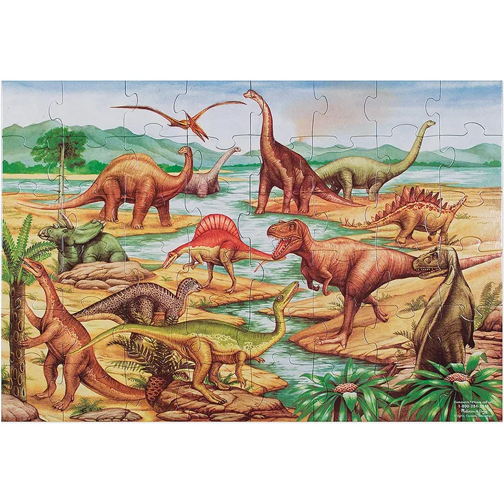 Melissa & Doug Fußbodenpuzzle - Dinosaurier (48 Teile)
