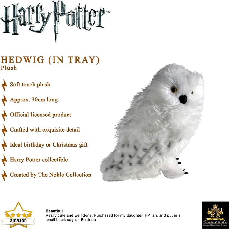 The Noble Collection Hedwig 6 Zoll Plüsch – Bild 3