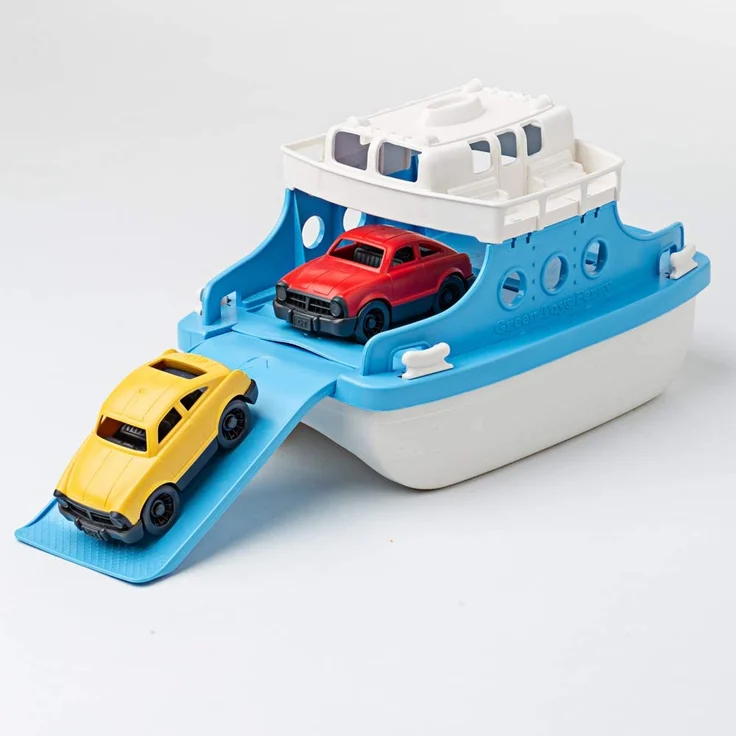 Green Toys 8601038 Cars Fährschiff mit 2 Mini-Autos, Badewannenspielzeug, Spielboot, nachhaltiges Badespielzeug für Kinder ab 3 Jahren - Preisvergleich – Bild 6