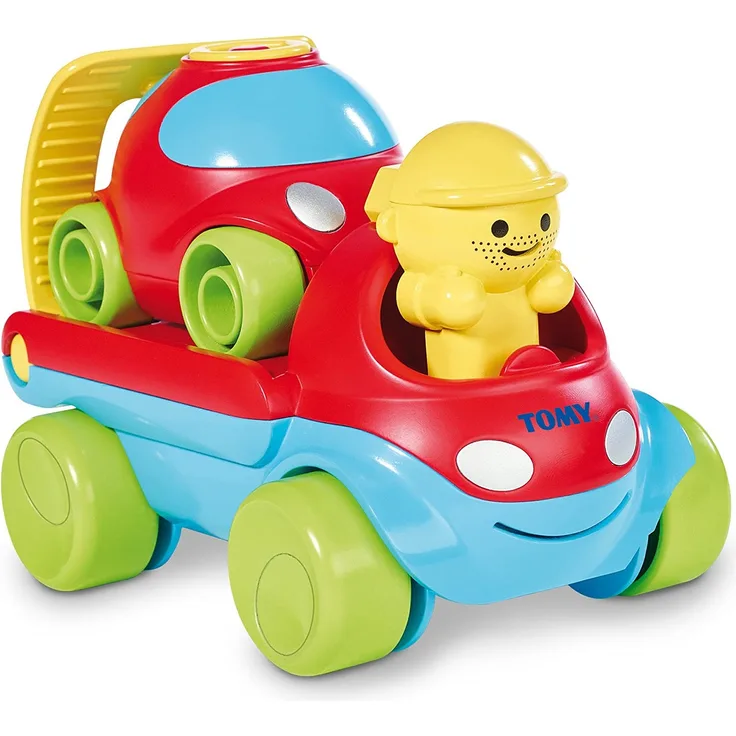 TOMY Babyspielzeug "3-in-1 Reparier-mich Auto" mehrfarbig - hochwertiges Kleinkindspielzeug - vereint Spielzeugauto & Motorikspielzeug - ab 12 Monate