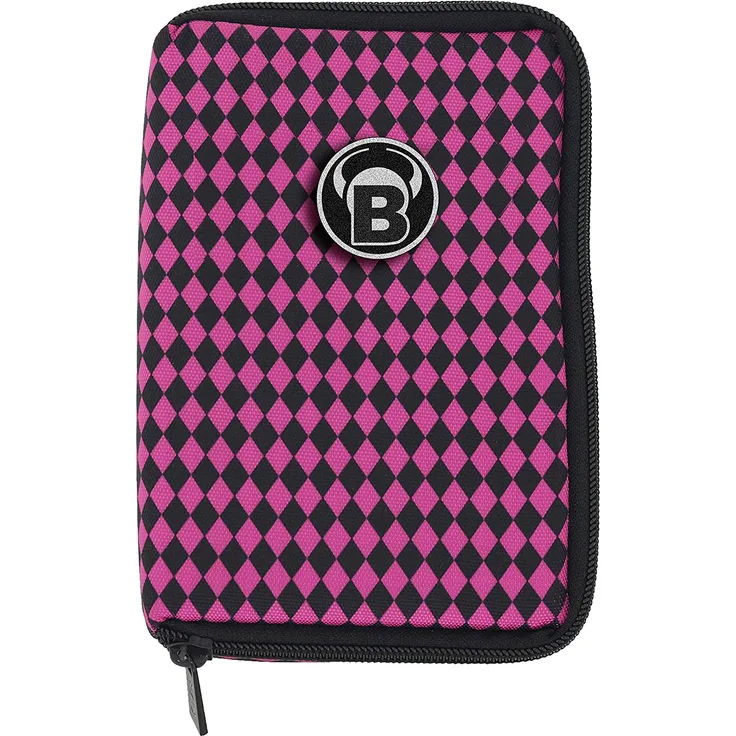 BULL'S TP Premium Dartcase pink/schwarz | Dart Case Etui Tasche für Dartpfeile Flights