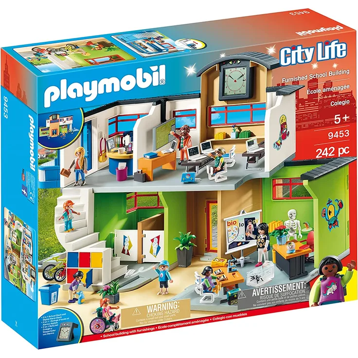 PLAYMOBIL City Life 9453 'Große Schule mit Einrichtung', 242 Teile, ab 5 Jahren
