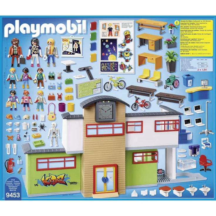 PLAYMOBIL City Life 9453 'Große Schule mit Einrichtung', 242 Teile, ab 5 Jahren – Bild 4