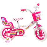 Denver 12 Zoll Unicorn Kinderfahrrad, weiß-pink