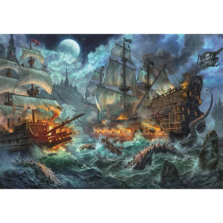Clementoni 36530 Piratenschlacht 6000 Teile Puzzle – Bild 2