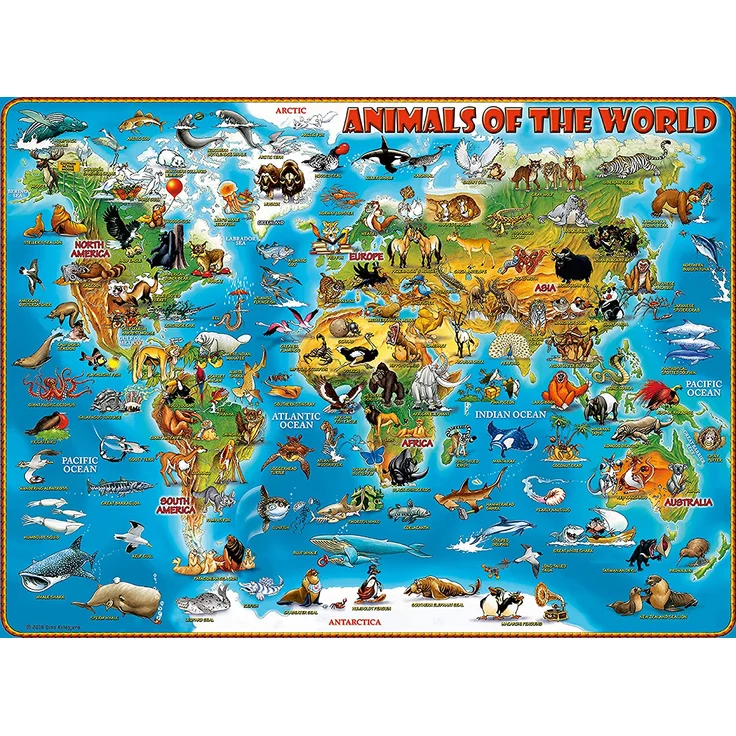 Ravensburger Puzzle 300 Teile Tiere rund um die Welt – Bild 2