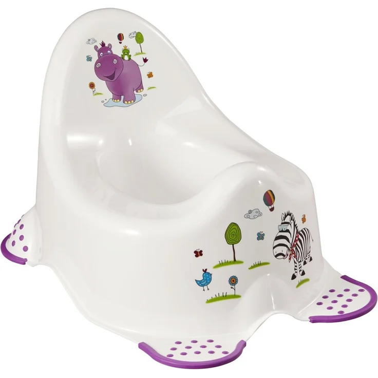 keeeper Hippo Babytopf, Ab ca. 18 Monate bis ca. 3 Jahre, Anti-Rutsch-Funktion, Adam, Weiß – Bild 1