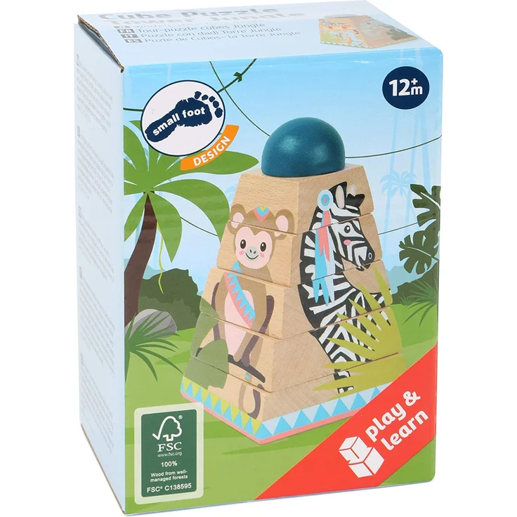 Würfelpuzzle-Turm "Jungle" – Bild 4