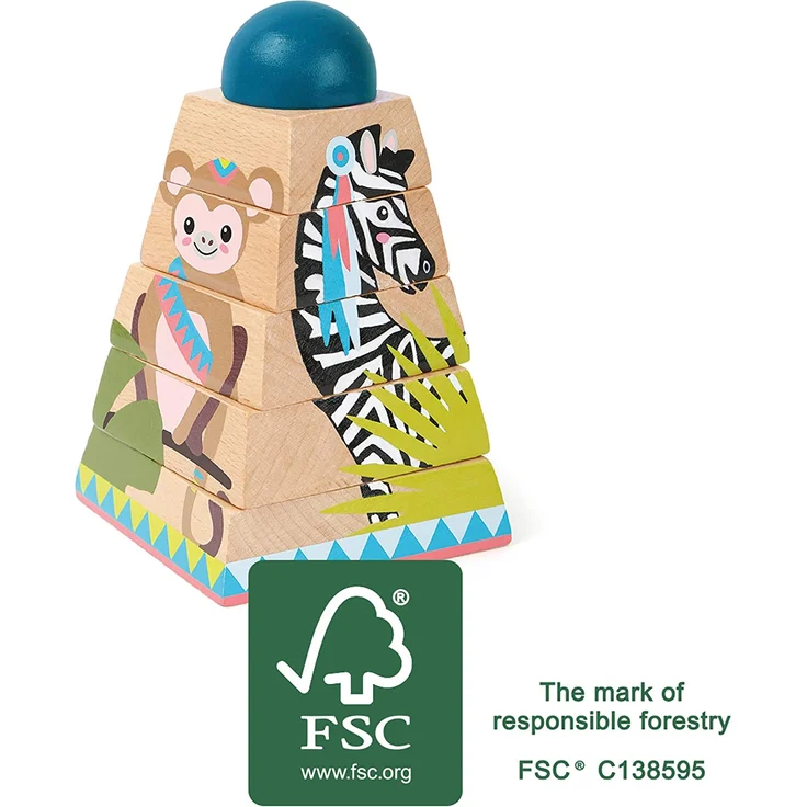 Würfelpuzzle-Turm "Jungle" – Bild 6