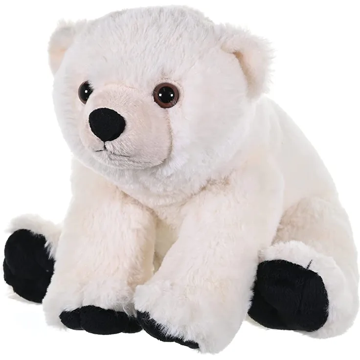 Wild Republic 10914 Plüsch Eisbär Baby, Cuddlekins Kuscheltier, Stofftier, 30 cm