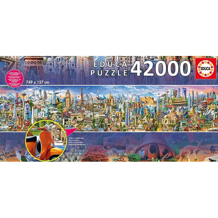 Educa 17570 42000 Die Weltreise Spiel – Bild 5