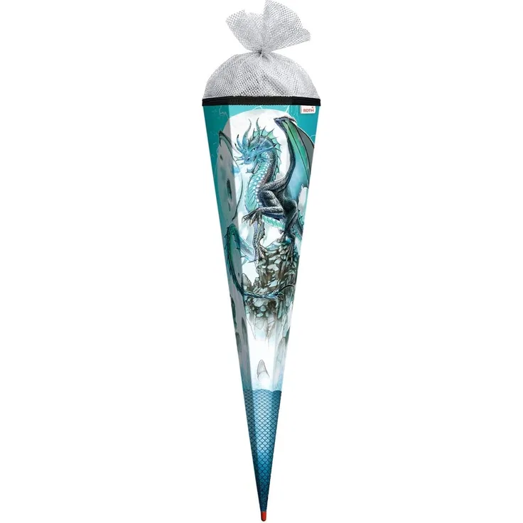 Roth Schultüte - Eisdrache Folie 85cm Eckig