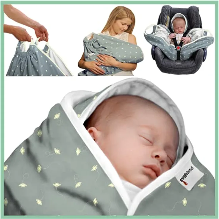Snugglebundl Tragehilfe mint honey bee - Organic cotton
