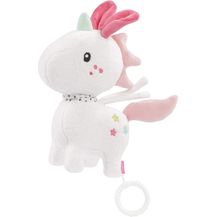 Bild für Fehn 057072 Spieluhr Einhorn Aiko – Kuschelige Spieluhr mit herausnehmbarem Spielwerk – Mit Befestigung – Für Babys ab 0 Monaten – Größe: 20 cm