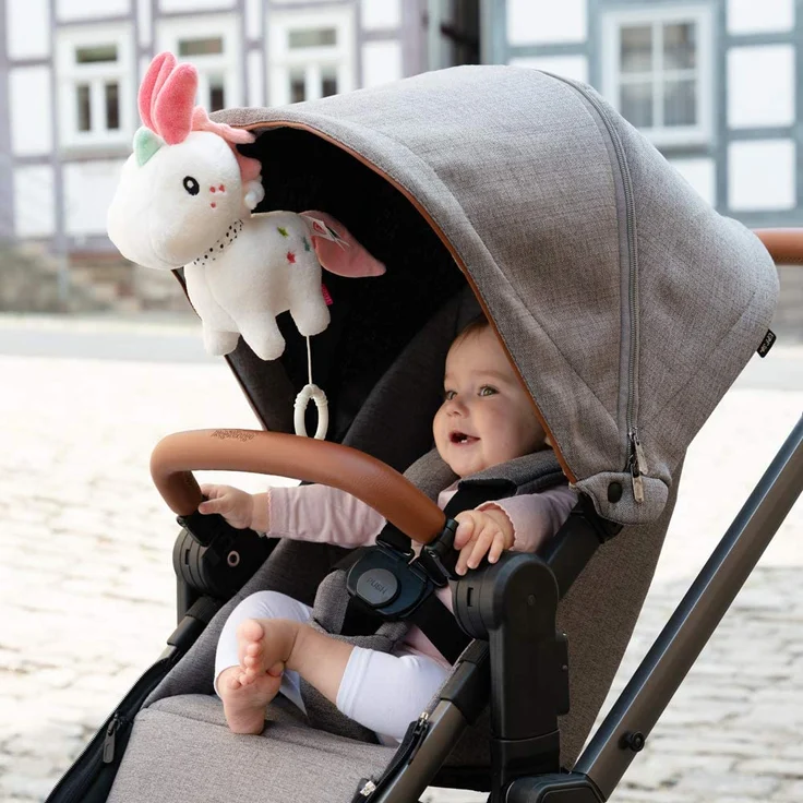 Fehn 057072 Spieluhr Einhorn Aiko – Kuschelige Spieluhr mit herausnehmbarem Spielwerk – Mit Befestigung – Für Babys ab 0 Monaten – Größe: 20 cm - Preisvergleich – Bild 3