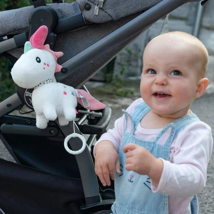 Fehn 057072 Spieluhr Einhorn Aiko – Kuschelige Spieluhr mit herausnehmbarem Spielwerk – Mit Befestigung – Für Babys ab 0 Monaten – Größe: 20 cm - Preisvergleich – Bild 4