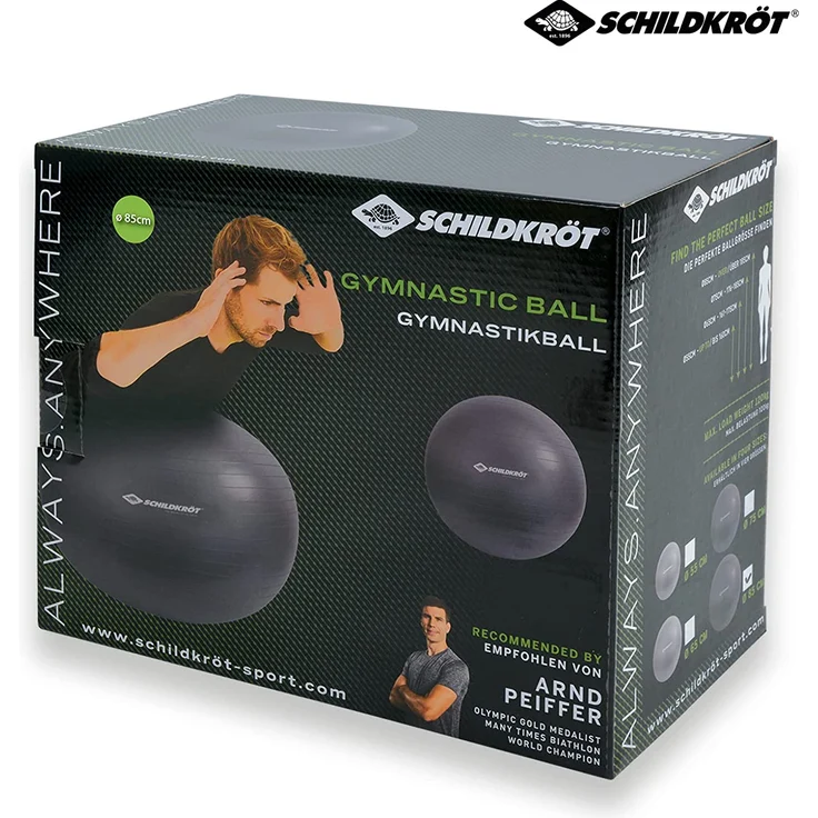 Schildkröt Fitness - GYMNASTIKBALL 85cm, (anthracite) – Bild 7
