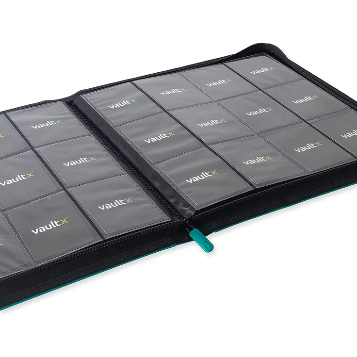 Vault X Premium eXo-Tec Zip Heftmappe - 12 Fächer Sammelkarten Trading Cards Mappe - 480 Fächer mit Seitenöffnung für Spielkarten zum sammeln und tauschen – Bild 7