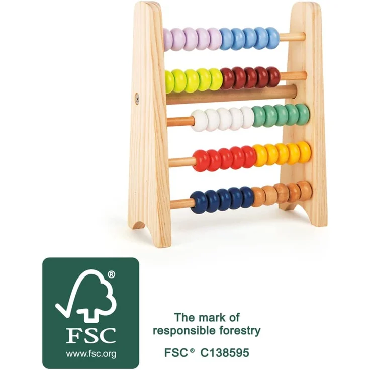 Small Foot 11168 - Rechenschieber to go - Educate Serie - FSC-zertifiziertes Holz – Bild 5