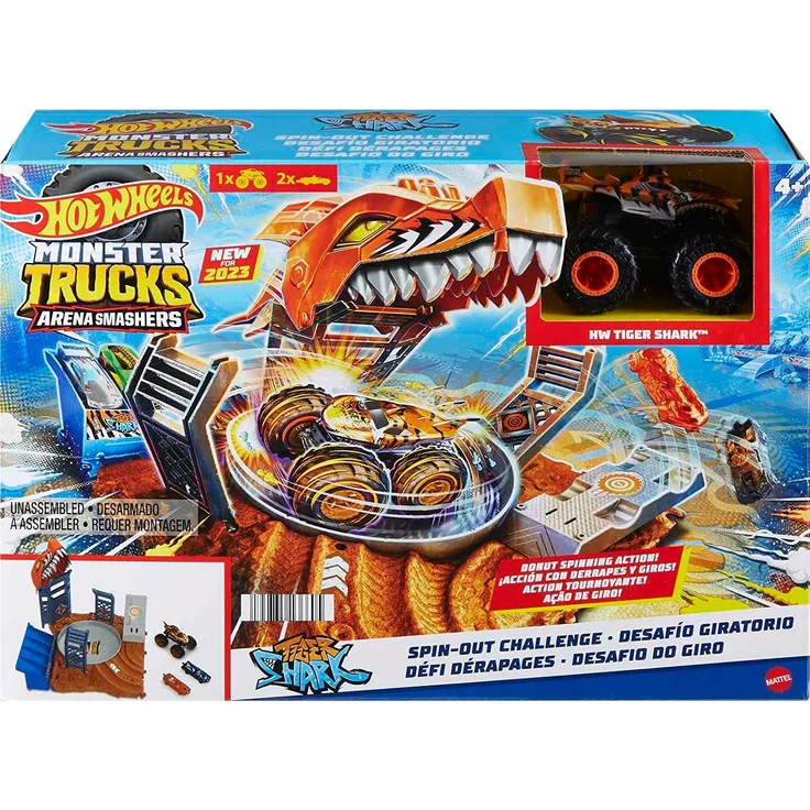 Hot Wheels - Monster Trucks - Arena Smashers - Tiger Shark - Spin-Out Challenge – Bild 6