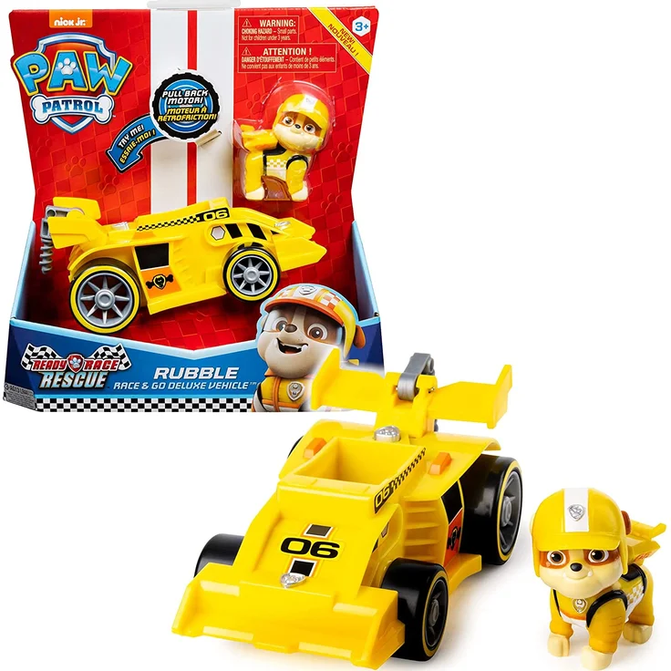 Paw Patrol Ready Race Rescue - Rubble Race & Go Deluxe Vehicle – Bild 1