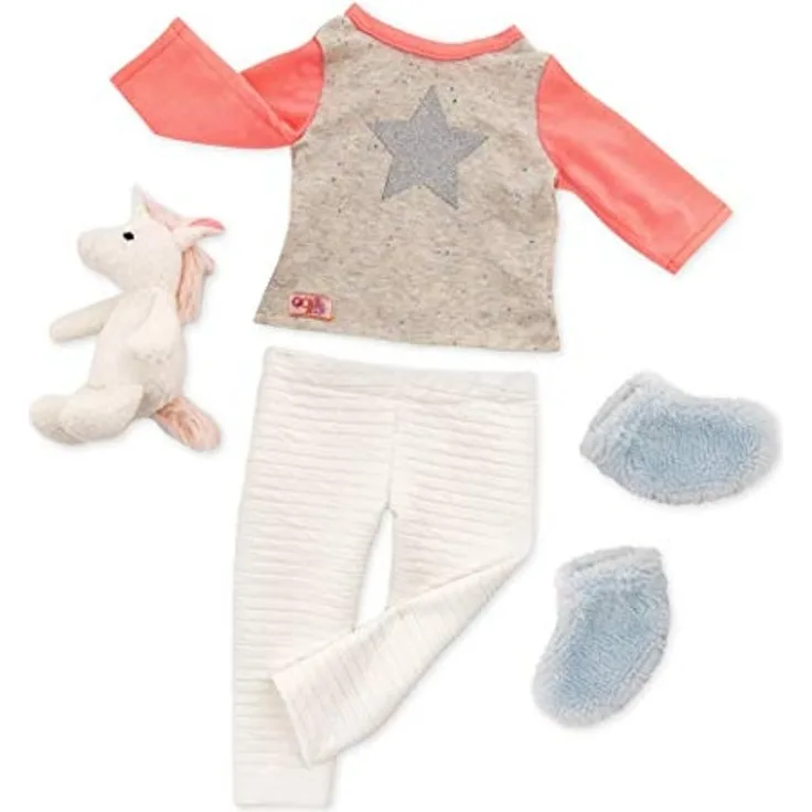 Our Generation BD30311Z Unicorn Pyjama Outfit Puppenzubehör