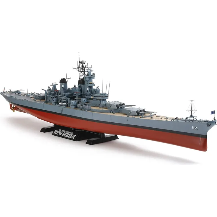TAMIYA 300078028 1:350 US Kampfschiff New Jersey BB-62