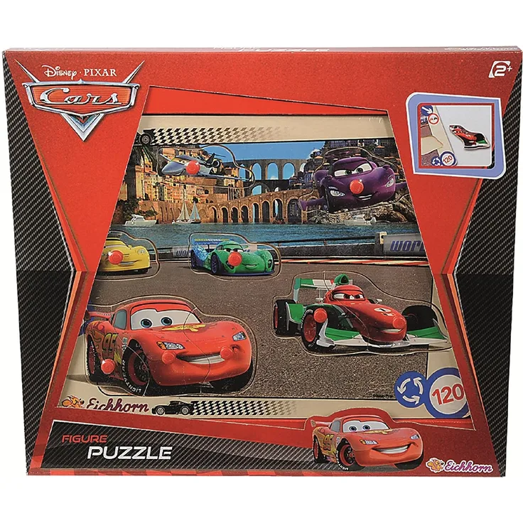 Eichhorn - Cars - 2 Figuren Puzzle - 12 teilig