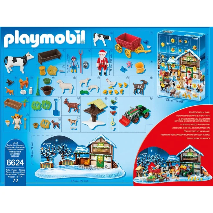 Playmobil 6624 - Adventskalender Weihnacht auf dem Bauernhof – Bild 3