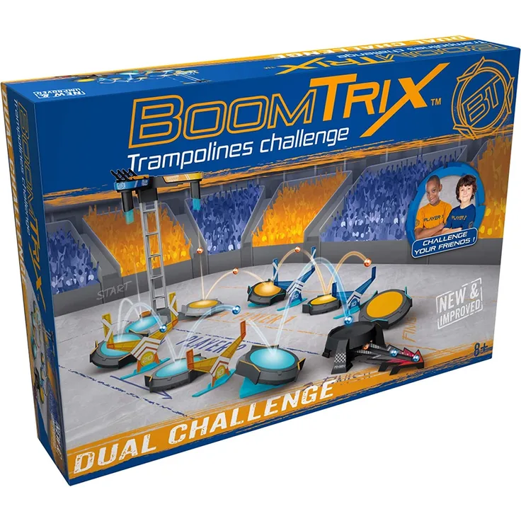 Goliath Boomtrix Dual Challenge Set - Bauspiel - ab 6 Jahren - Gesellschaftsspiel - Ballspiel