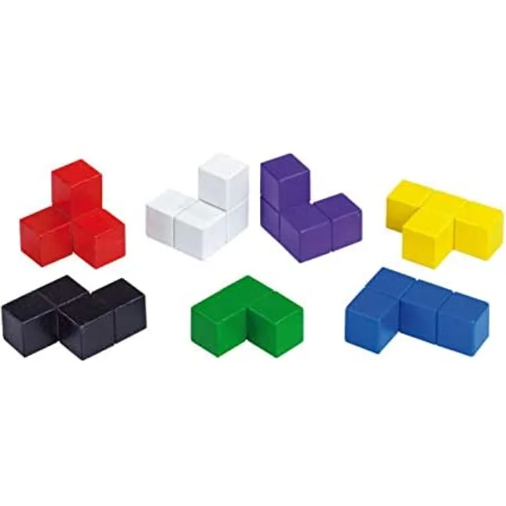 Betzold Soma-Würfel bunt - Räumliches Denken lernen Geometrie Lernspiel Mathematik