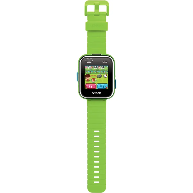 VTech 'Kidizoom Smart Watch DX2', ab 5 Jahren, LCD Farb-Touchdisplay (1,41", 128 x 128 Pixel), inkl. vielen lustigen Uhrmotiven zum Wechseln und aufregenden Bewegungsspielen, grün – Bild 3