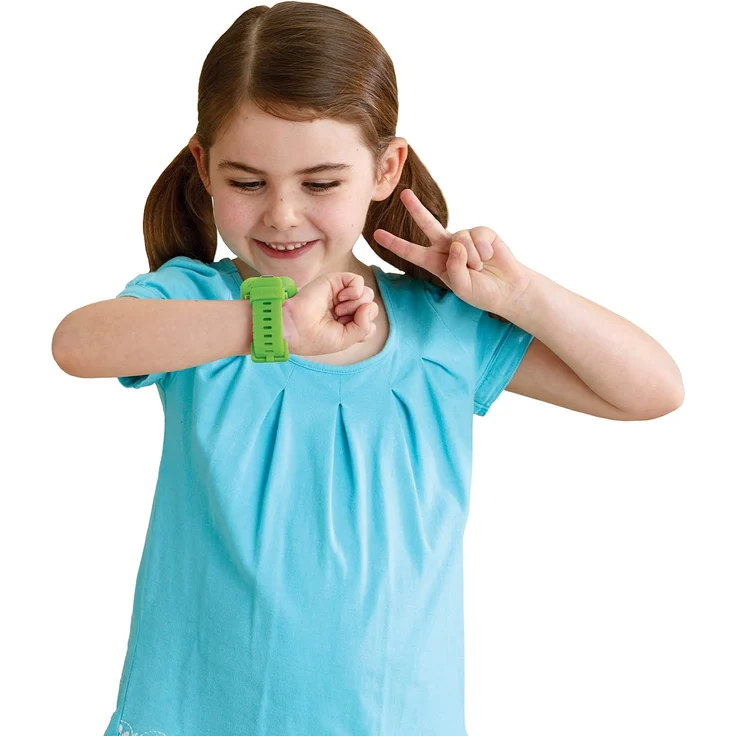 VTech 'Kidizoom Smart Watch DX2', ab 5 Jahren, LCD Farb-Touchdisplay (1,41", 128 x 128 Pixel), inkl. vielen lustigen Uhrmotiven zum Wechseln und aufregenden Bewegungsspielen, grün – Bild 6