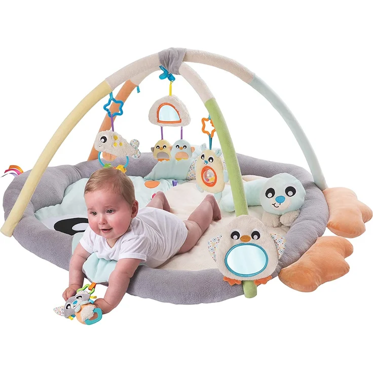 Playgro Spiel- und Krabbeldecke Pinguin für Babys mit Erlebnis-Spielbogen, Ab 0 Monate, 40220, mehrfarbig – Bild 6