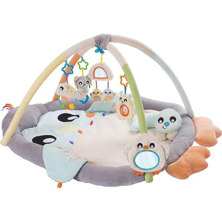 Playgro Spiel- und Krabbeldecke Pinguin für Babys mit Erlebnis-Spielbogen, Ab 0 Monate, 40220, mehrfarbig