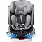 Baby Autositz Kindersitz 360°drehbar mit ISOFIX und Ruheposition, Gruppe 0+1/2/3 (9-36 kg/0-12 Year), 5-Punkt-Sicherheitsgurt, Kinderautositz, Schwarz