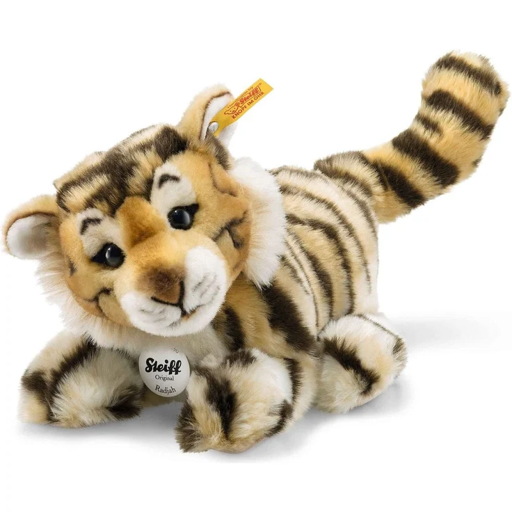 Steiff Radjah Baby Tiger - 28 cm - Schlenkertier für Kinder - Plüschtiger - weich & waschbar - getigert (066269) – Bild 1