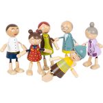 Small Foot puppenfamilie Junior Holz 6-teilig
