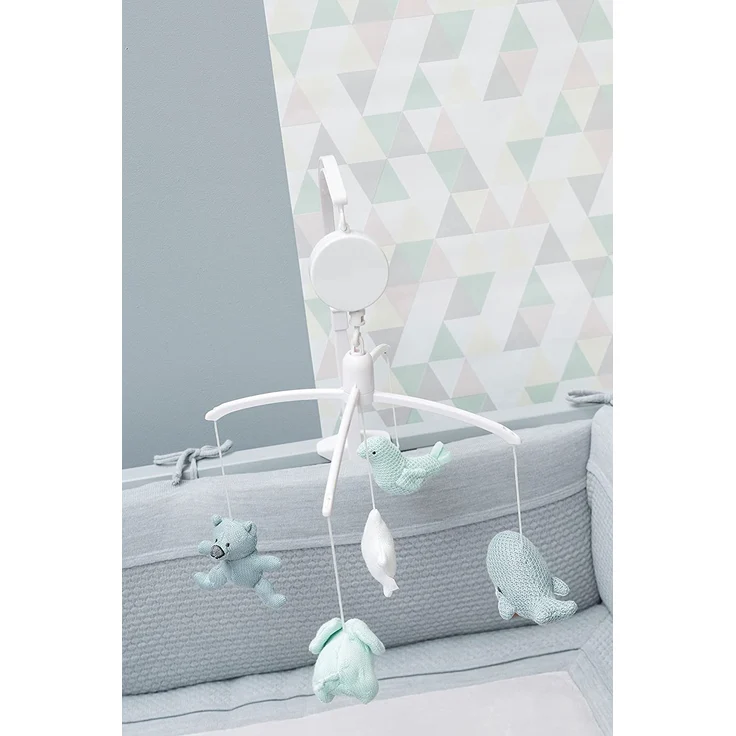 BO Baby's Only - Musik Mobile - Stonegreen/Mint/Weiß - 100% Polyester – Bild 5