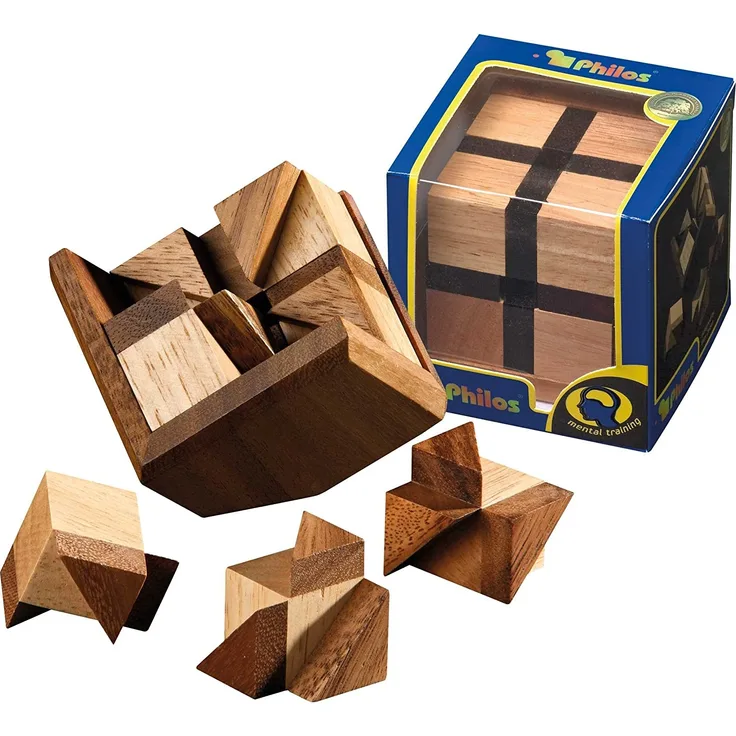 Philos 6274 - Bermuda-Cube, Würfel, 8 Puzzle Teile, Knobelspiel