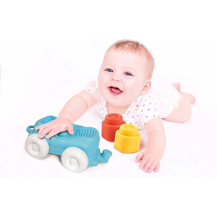 Clementoni Soft Clemmy, Sensorzug Playset mit weichen Bausteinen, waschbar, 6 Monate, 17424 Mehrfarbig – Bild 6