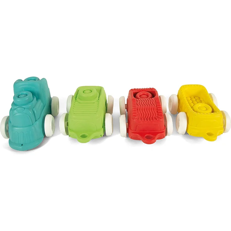 Clementoni Soft Clemmy, Sensorzug Playset mit weichen Bausteinen, waschbar, 6 Monate, 17424 Mehrfarbig – Bild 3