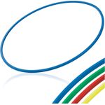 Sport-Tec Gymnastikreifen aus Kunststoff, Hula Hoop, Trainingsreifen, Turnreifen, Fitnessreifen, 80 cm, 400g, Blau